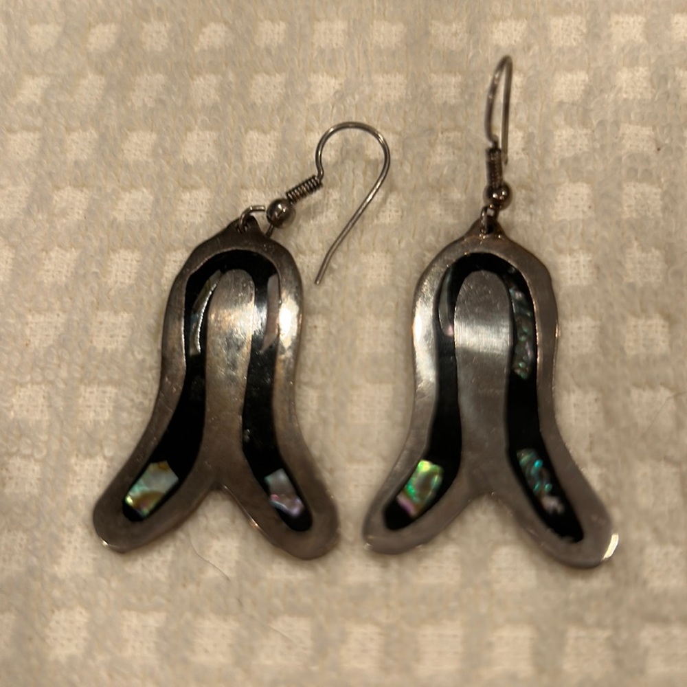Vintage Taxco 925 Silver Earrings